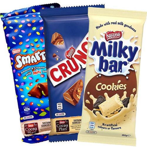 Nestle Smarties, Crunch, Milky Bar Combo