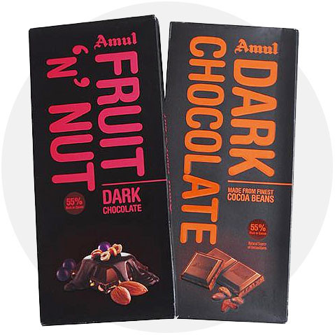 Amul Dark Chocolates (2 Flavors)