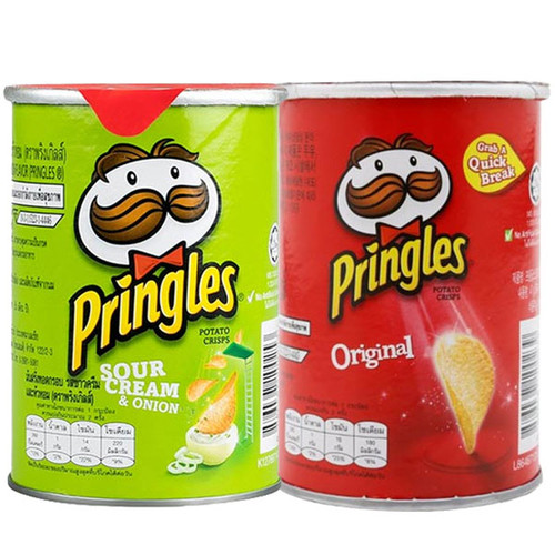 Pringles Original, Sour Cream & Onion 42g Combo