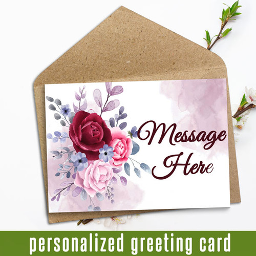 Personalized Card With Your Message