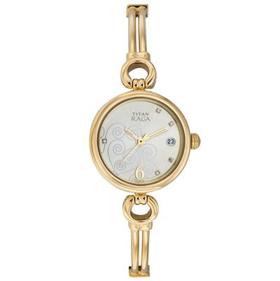 Titan Raga Champagne Dial Analog Watch for Women (311YM01)
