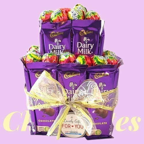 Cadbury Dairy Milk Lolly Chocolates Bouquet