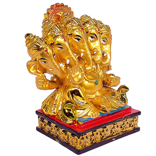 Panchamukhi Ganesha Statue for Vastu Success 4.5"