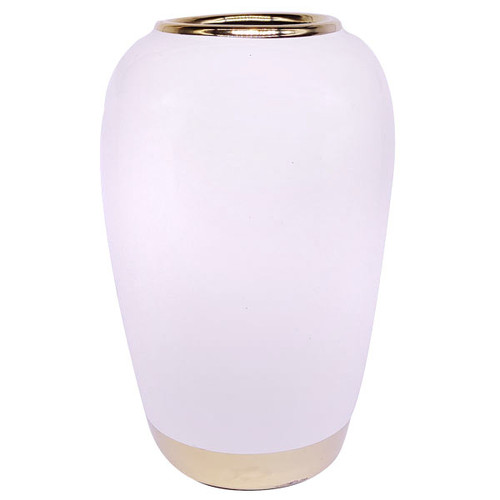 Elegant Oval Shape Ceramic Flower Vase 9.5"