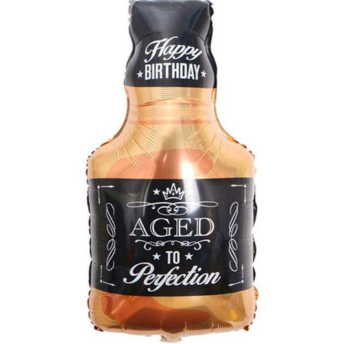 Happy Birthday Whisky Bottle Foil Balloon Party Decor