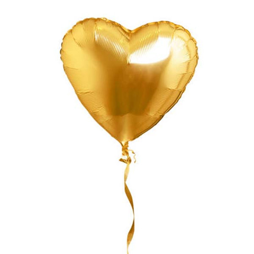 Gold Heart Foil Balloon Nepal