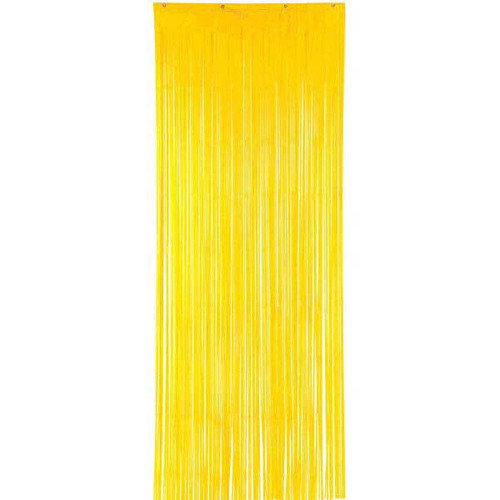 Party Props Yellow Foil Curtain Backdrop