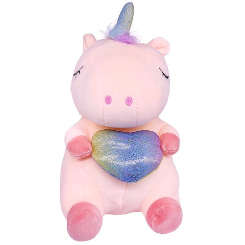 Baby Pink Cute Unicorn Plush Soft Stuffed Toy 10"