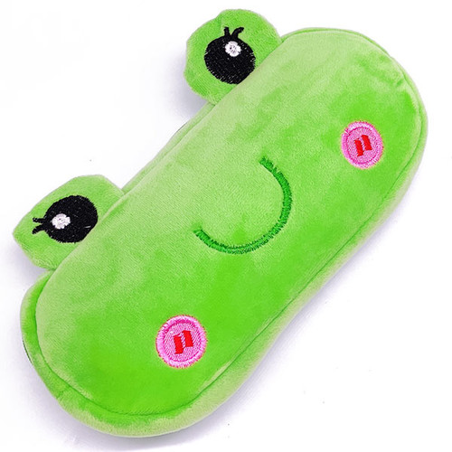 Cartoon Green Frog Plush Purse Case