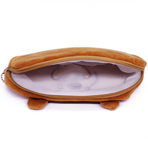 Crazy Brown Bear Cartoon Pencil Purse Case