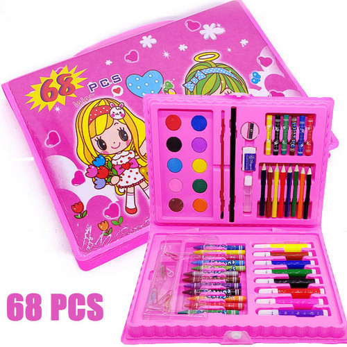 Drawing and Painting Colour Set for Kids - 68 pcs