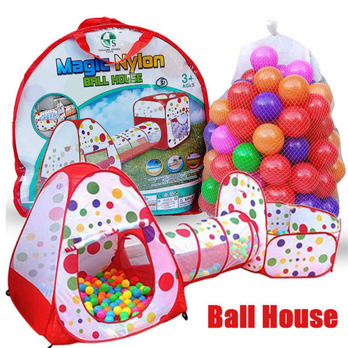 3 in 1 Folding Magic Ball Tent House for Kids