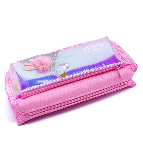 Greater Flamingo Pink Soft Pencil/ Cosmetic Purse Case