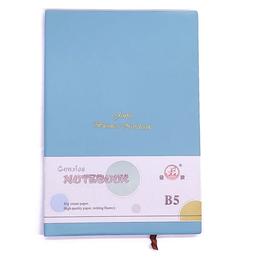 Jinbo Business Notebook (Pastel Blue) - High Quality Paper