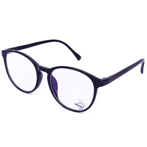 Round Black Frame Blue Light Blocking Eyeglass