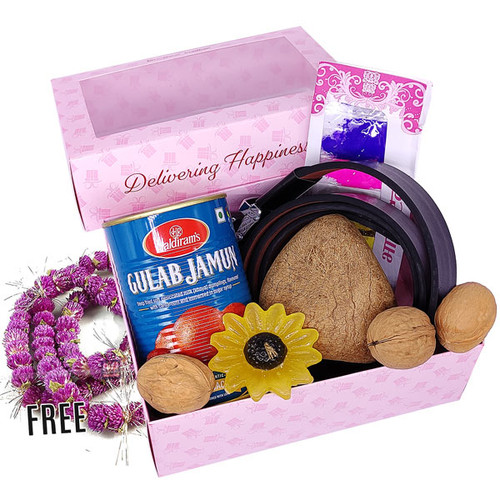 Perfect Bhaitika Gift Box Set (Free Makhamali Mala)