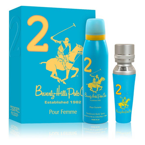 Beverly Hills Polo Club (2) EDP 50ml + Body Spray 150ml Gift Set for Women