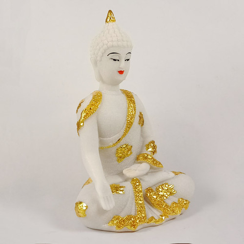Lord Buddha Marble Statue For Decoration 6.5"