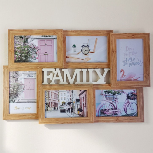 6 in 1 Photo Collage Family Photo Frame