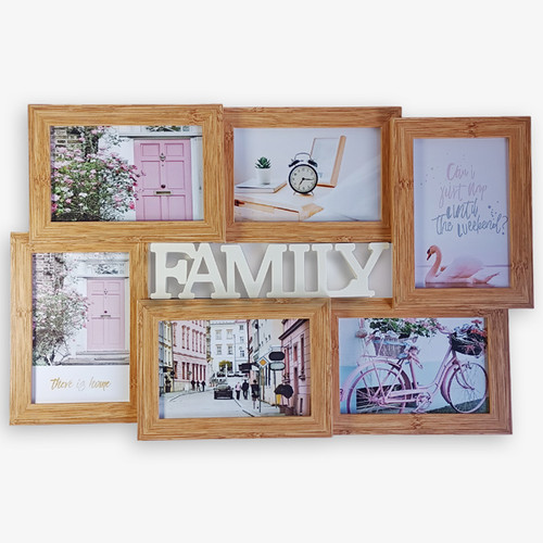 6 in 1 Photo Collage Family Photo Frame