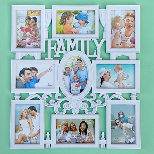 Family Collage 9 in 1 Photo Frame Decor