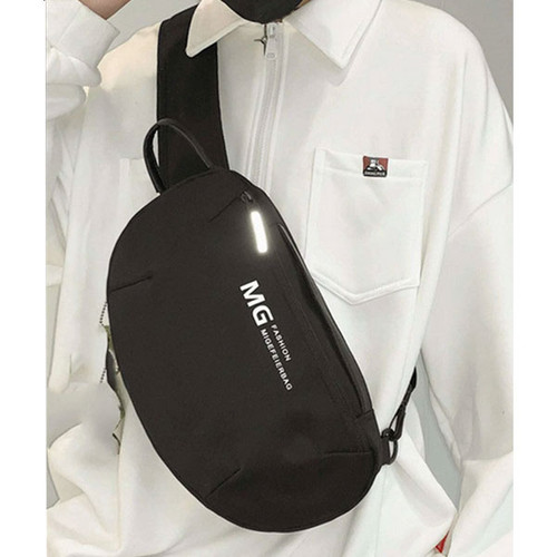 Unisex Black Waist Bag Fanny Pack