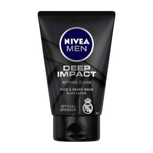 Nivea Men Deep Impact Anti-Impurities Clean Face and Beard Wash 100ml