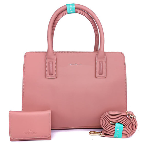 Chrisbella Fashion Ladies Hand Bag - Salmon Pink