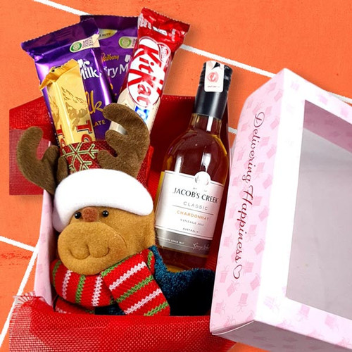 Christmas Gift Box (Wine & Chocolates)