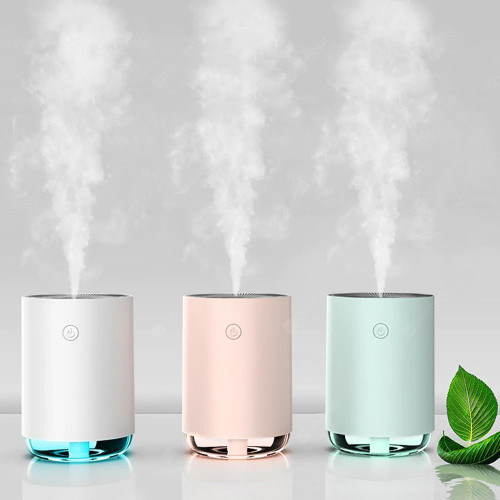 MJ-1 Portable Ambient Light Air Humidifier 220ml - Peachy Pink