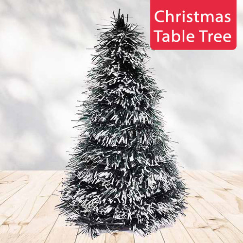 Christmas Special Table Top Tinsel Cone Tree 10"