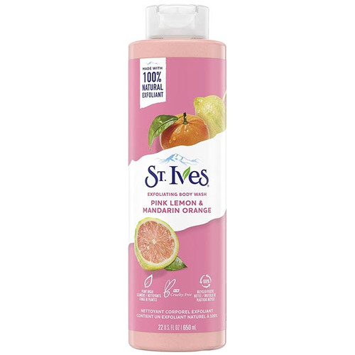 St. Ives Exfoliating Body Wash with Pink Lemon and Mandarin Orange