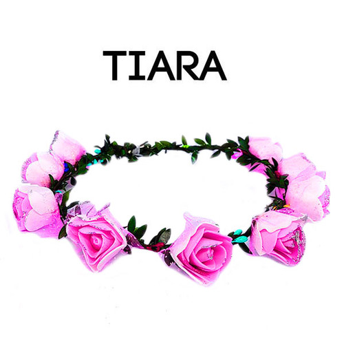 Pink Flower Gracious Tiara/Crown for Girls