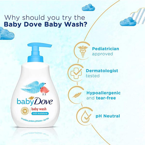Baby Dove Rich Moisture Baby Wash 400ml