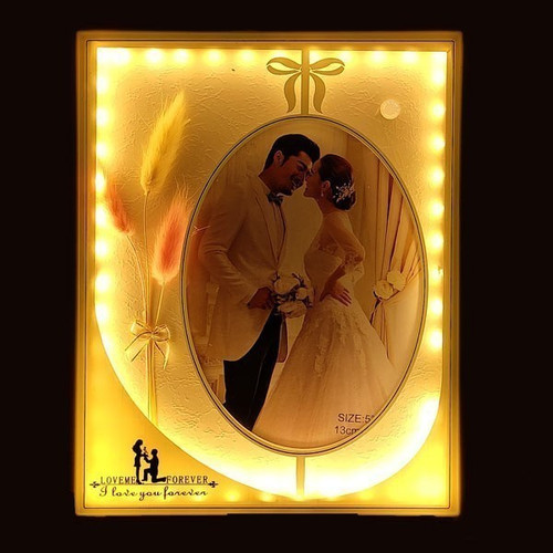 Elegant Couple Photo Frame with Led Lights