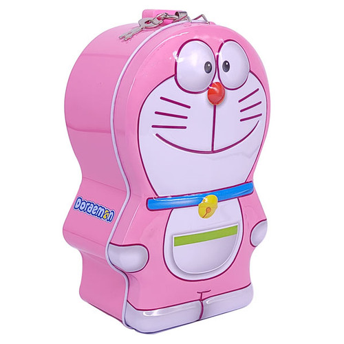 Doraemon Cartoon Coin Box For Kids 6.5'' - Pink