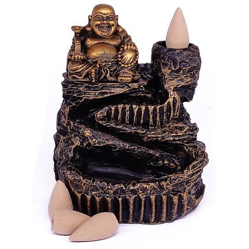 Laughing Buddha Backflow Incense Burner