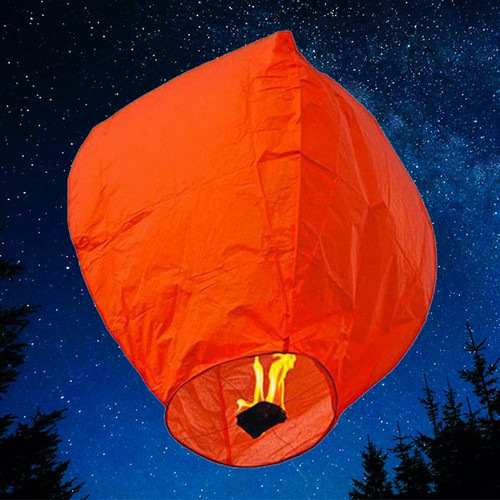 Sky Lantern Hot Air Balloon - Hot Red