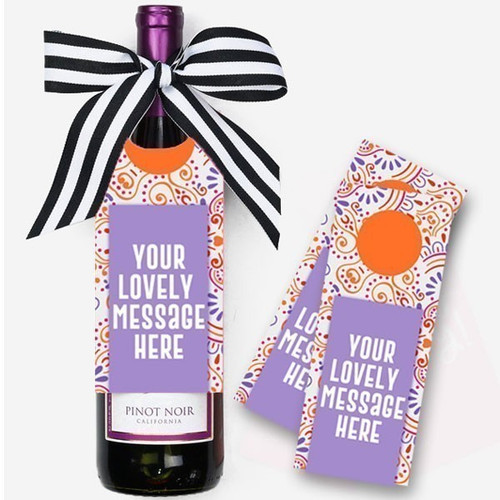 Personalized Wine Tag with Your Lovely Message Print