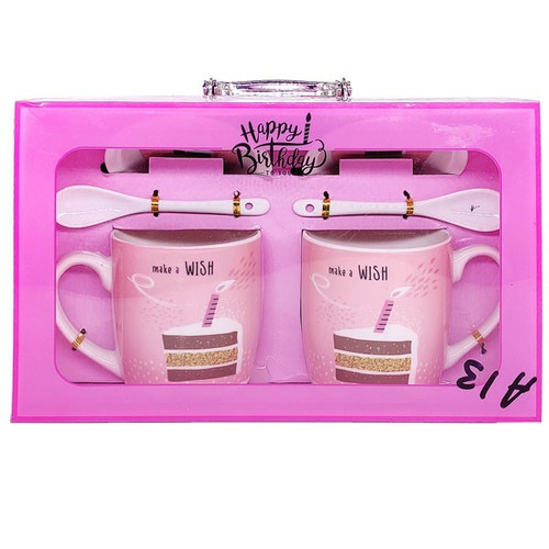 'Make a Wish' Printed Birthday Mug Gift Set