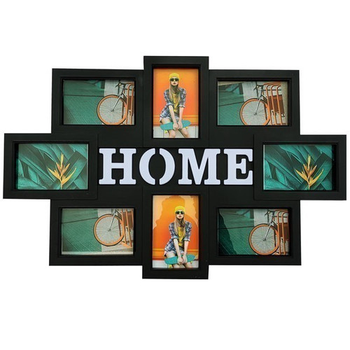 Classic Black Home Decor Collage Photo Frame (8 in 1)
