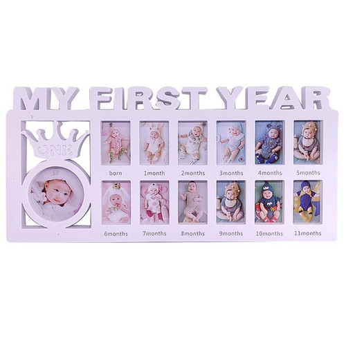 'My First Year' Baby Photo Collage Frame