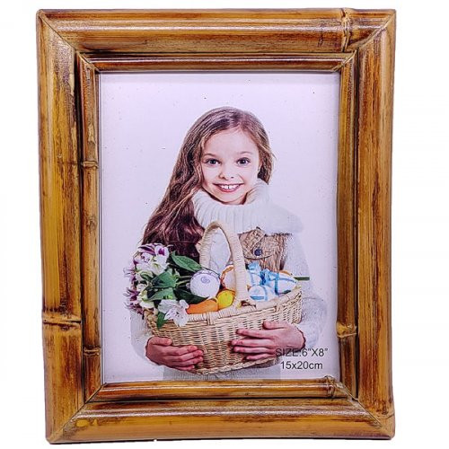 Bamboo Design Table Top Photo Frame (6" x 8")