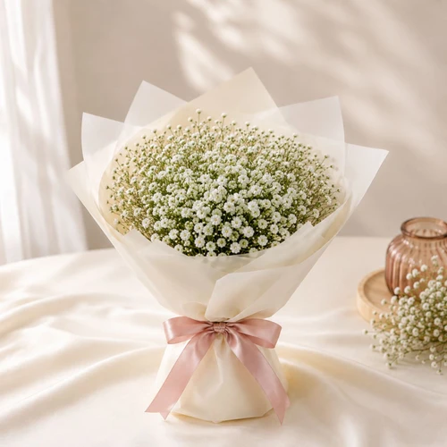 Gypsy Flowers Bouquet (Baby Breath Gypsophila Muralis)