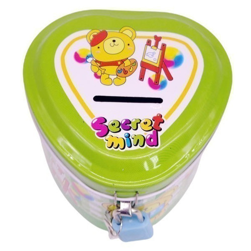 Cartoon Design Cute Kids Coin Box (Green)