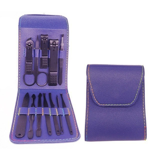 Professional 12 in 1 Manicure Pedicure Kit Purse Set