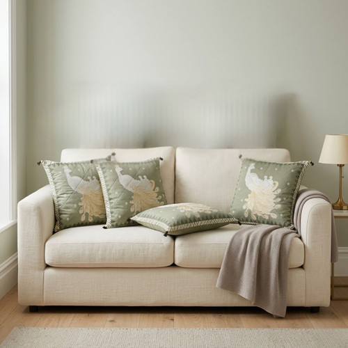 Set of 5 Cushion with Cover (Mayur Design Print)
