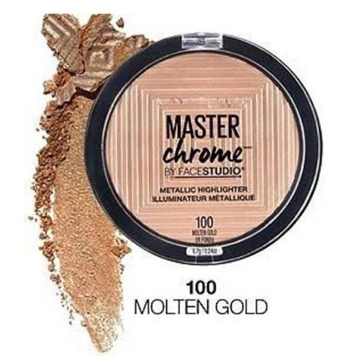Maybelline Master Chrome Metallic Highlighter- 100 Molten gold Maybelline Master Chrome Metallic Highlighter- 100 Molten gold