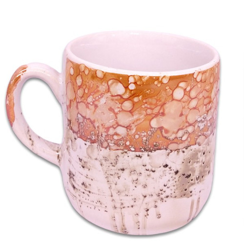 Dirty Wash Design Ceramic Cup Set (Set of 6)