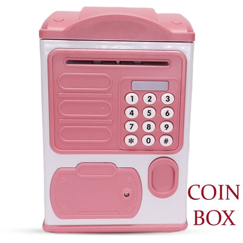 Intelligent ATM Design Fingerprint Piggy Bank Coin Box